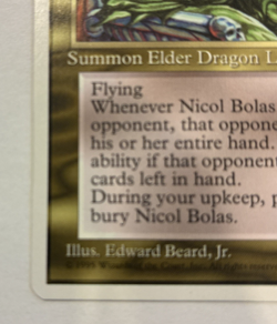 Nicol Bolas -NM - Magic the Gathering Chronicles (CHR) Rare 1995 Ed Beard Jr. - Image 2