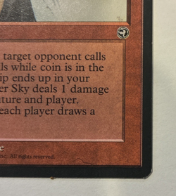 Winter Sky - Rare Homeland (HML) Magic the Gathering 1995 - NM - Image 3