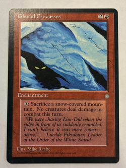 Glacial Crevasses Rare Ice Age MTG 1995 LP - Image 1