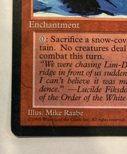 Glacial Crevasses Rare Ice Age MTG 1995 LP - Image 2
