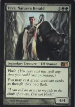 Yeva, Nature's Herald - Magic 2013 (M13): #197, Magic: The Gathering Nm C339 - Image 1