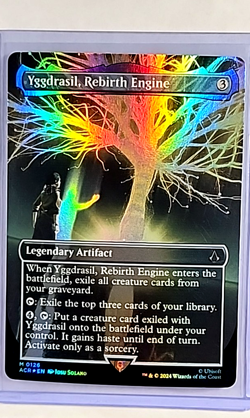 MTG Magic the Gathering ACR Assassin's Creed Foil #126 Yggdrasil Rebirth Engine - Image 1