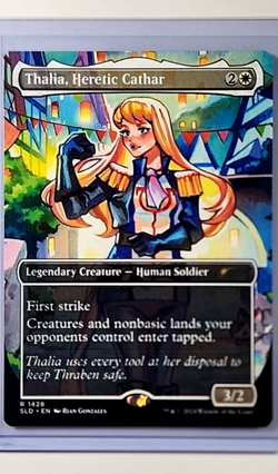 2024 MTG Magic the Gathering SLD Secret Lair Anime #1428 Thalia Heretic Cathar - Image 1