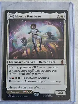 Monica Rambeau Marvel Super Heroes , Double Sided, Magic the Gathering,MTG *NEW* - Image 1