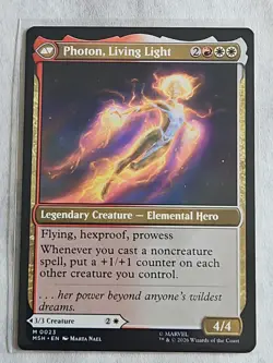 Monica Rambeau Marvel Super Heroes , Double Sided, Magic the Gathering,MTG *NEW* - Image 3