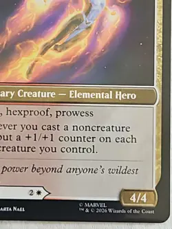 Monica Rambeau Marvel Super Heroes , Double Sided, Magic the Gathering,MTG *NEW* - Image 5