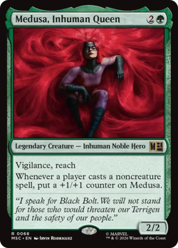 MTG magic 1x Medusa, Inhuman Queen (M/NM) Commander Marvel Super Heroes - Image 1