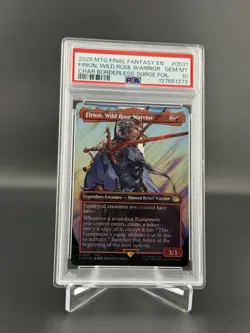 Firion, Wild Rose Warrior Borderless Surge Foil MTG Final Fantasy Gem PSA 10 - Image 1