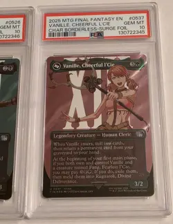 Fang & Vanille Surge Foil Final Fantasy Pair of Sequential PSA 10s! - Image 3