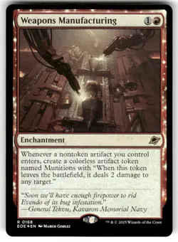Weapons Manufacturing 168 Rare Edge of Eternities Magic: The Gathering Foil NM - Image 1