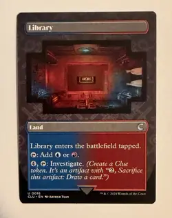 Library (Borderless) Ravnica: Clue Edition 18 U NM MTG - Image 1