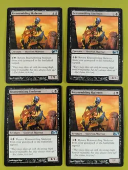 Reassembling Skeleton x4 Magic 2012 M12 4x Playset Magic the Gathering MTG - Image 1
