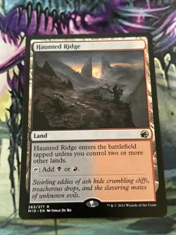 MTG - Haunted Ridge - Innistrad: Midnight Hunt 263/277 - Regular NM - Image 1
