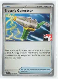 Pokemon Prize Pack Series 3 / 4 Electric Generator 170/198 - PLAY STAMPED - Image 1