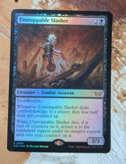 MTG Unstoppable Slasher (0294) - Duskmourn: House of Horror - NM FOIL - Image 1
