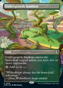 Magic The Gathering MTG UNDERGROWTH STADIUM BORDERLESS Commander Masters NM - Image 1