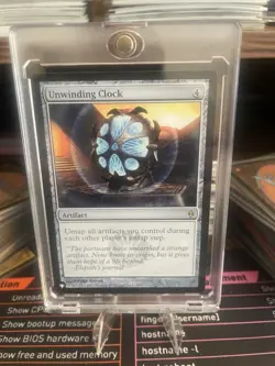 MTG FOIL Unwinding Clock New Phyrexia Magic the Gathering - Image 1
