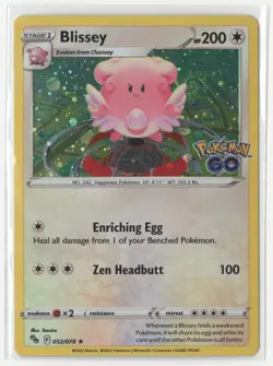 Pokemon Go - Blissey 052/078 Cosmos Holo - Image 1