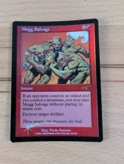 Wizards of the Coast Magic: The Gathering Mogg Salvage Red Instant foil - Image 1