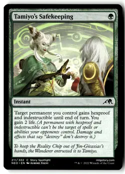 Tamiyo's Safekeeping 211 Common Kamigawa: Neon Dynasty Magic: The Gathering NM - Image 1