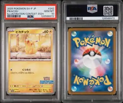 2025 Pokemon JP Illustration Contest 2024 Pikachu #242/SV-P PSA 10 **US SELLER** - Image 1