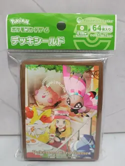 Japanese Pokemon Center Serena & Fennekin Card Deck Sleeves 64 count NEW Sealed - Image 1