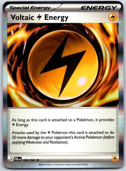 Voltaic Lightning Energy 084/084 Holo Rare Pitch Black Pokemon Near Mint - Image 1