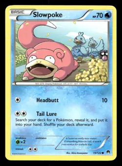 Slowpoke 19/122 BREAKpoint LP Pokemon - Image 1