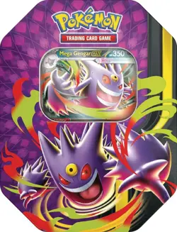 Pokemon TCG Mega Moonlit Tin Mega Gengar ex - Factory Sealed - Image 1