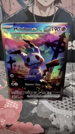 Mimikyu Custom Made Pokemon Card ACG Kawaii Holofoil. Only 1 available - Image 2