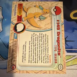 Topps Dragonite #149 Pokemon TV Animation Edition Non- Holo 1st Edition EN 1999 - Image 2