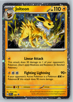 Jolteon [Cosmos Holo] #169 Pokemon Promo - Image 1