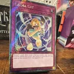 Yu-Gi-Oh! Konami Karma Cut RA04-EN128 Secret Foil 1st EN Trap - Image 3
