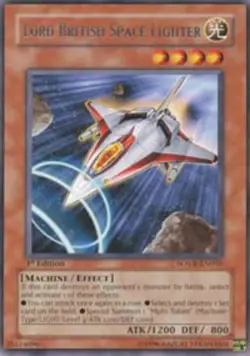 3 x Lord British Space Fighter - SOVR-EN035 - Rare - Unlimited Edition Near Mint - Image 1