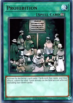 Yugioh: Prohibition - PSV-EN039 25th Anniversary - Rare - Unlimited - NM - Image 1