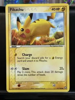 Pokemon TCG Pikachu 57/108 EX Power Keepers - Image 1