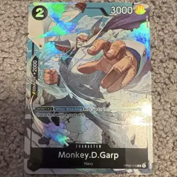 Bandai One Piece Card Game Monkey D. Garp OP02-115 Paramount War SR Alt Art Foil - Image 1