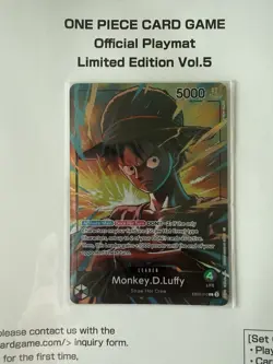 ONE PIECE CARD GAME Official Playmat Limited Edition Vol.5 W/Luffy promo - Image 1