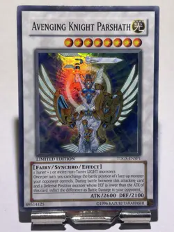 Yu-Gi-Oh! TCG Avenging Knight Parshath TDGS-ENSP1 LIMITED ENGLISH LP - Image 1