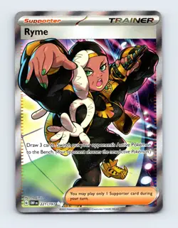 NM Ryme 221/197 Obsidian Flames Ultra Rare Pokemon Card - Image 1