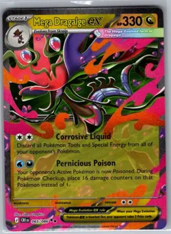 Mega Dragalge ex 065/086 ME04: Chaos Rising - Pokemon Card - NM - Image 1