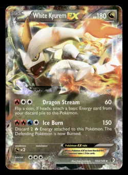 White Kyurem EX - 103/149 - Ultra Rare - Boundaries Crossed - Pokemon Card - HP - Image 1