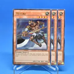 Yu-Gi-Oh! 3x Mezuki [DUSA-EN064] Ultra Rare 1st Ed NM - Image 1