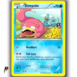 Pokemon XY Breaktpoint Slowpoke 19/122 Non Holo Common Card LP - Image 1