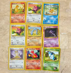 LOT OF 9 — BASE SET/ JUNGLE /GYM Pokemon Cards - WOTC 1995-1999 — Near Mint - Image 1
