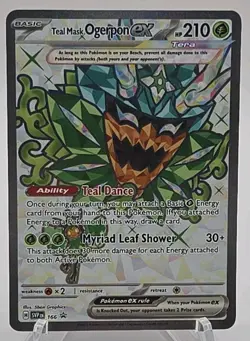 Teal Mask Ogerpon ex Holo SV: Scarlet & Violet Promo Cards 166 NM - Image 1