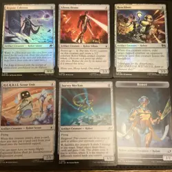 6 card bundle - Robots (colorless); Magic: The Gathering - Image 1