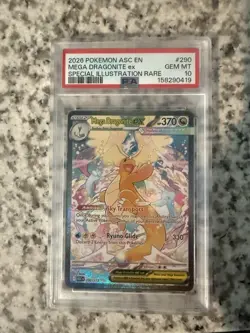 Pokemon Mega Dragonite ex 290/217 Me: Ascended Heroes SIR Holo PSA 10 - Image 1