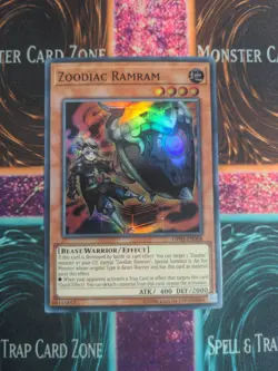 Yu-Gi-Oh! Zoodiac Ramram OP05-EN008 Unlimited Super Rare NM - Image 1