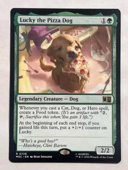 MTG - Lucky the Pizza Dog - MSC - Rare - NM - Magic the Gathering - Image 1